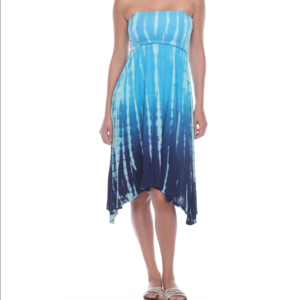 NWT Boho Me Collection Knit Tie Dye Convertible Skirt/Dress/Coverup - Picture 3 of 11